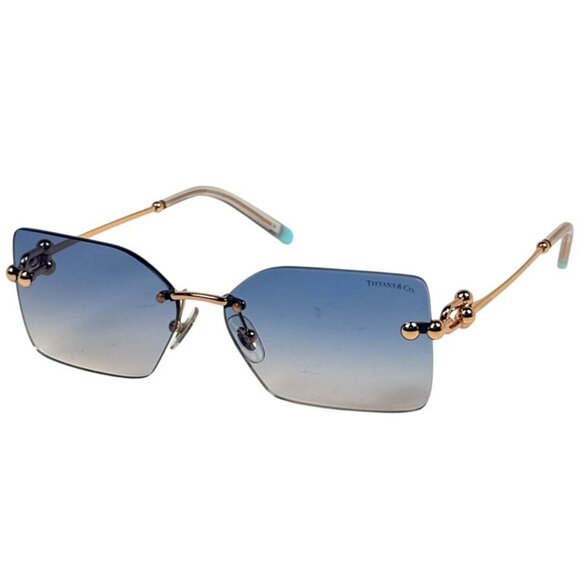 Tiffany & Co. Logo Sunglasses Gradient Gold Plated